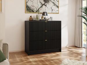 Mirjan24 Komoda Razimo 3SZ, Farby: Čierny molet 5903211304521