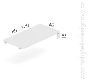 Kancelársky oporný a prístavný stôl EPIC, 80cm (Komodový oporný a prístavný stôl EPIC, 80cm)
