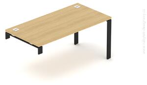 Kancelársky oporný stôl EPIC, 120cm, kovová podnož U (Komodový stôl oporný EPIC, 120cm, kovová podnož U)