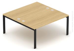 Kancelársky stôl EPIC (2.osoby), 120cm, kovová podnož U (Kancelársky stôl pre viac osôb, 120cm, kovová podnož U)
