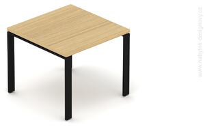 NABYTOK-DIZAJNOVY.SK - DESK0860WU Konferenčný stôl EPIC, 80/120cm, oceľová podnož U, dub/čierna