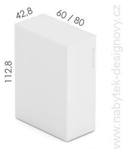Skriňa k stolom EPIC, 3 police, dvierka na L strane, hĺbka 60cm (Skriňa k stolom EPIC, 3 police, dvierka na L strane, hĺbka 60cm)