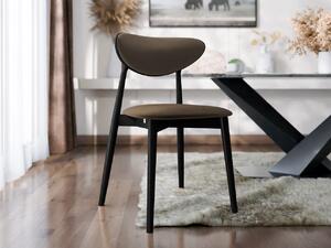 Mirjan24 Čalúnená jedálenská stolička KT65/C, Dostupné poťahy: Magic Velvet 2205, Farby: czarny 5903211313561