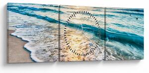 Obraz - More (s hodinami) (90x30 cm)