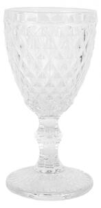 Transparentný pohár na vodu na nohe Diamond - Ø 8*16 cm / 200 ml - Clayre & Eef