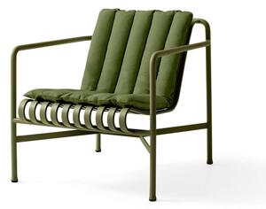 HAY Textilný podsedák Palissade Lounge Chair Low Soft Quilted Cushion, olive