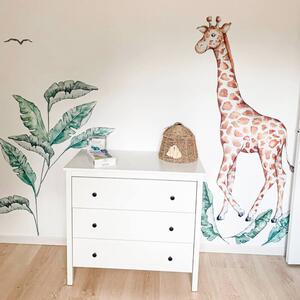 INSPIO-textilná prelepiteľná nálepka - Textilné nálepky - Žirafa zo sveta SAFARI