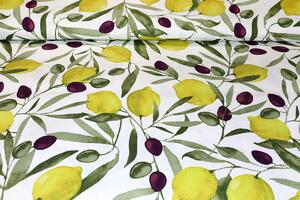 Bavlnený obrus Citróny a olivy