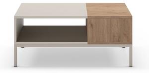 Krémový konferenčný stolík 56x90 cm Cailin – Marckeric