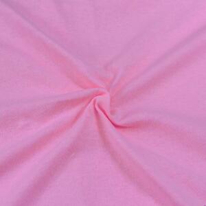 Brotex Jersey prestieradlo Rúžové-100x200 cm
