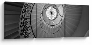 Obraz - Schodisko 2 (s hodinami) (90x30 cm)