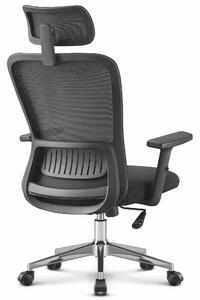 Ergonomická otočná kancelárska stolička HC- 1022 Black Mesh Čierna