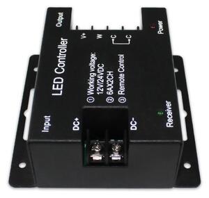 Ovládač CCT LED pásov s diaľkovým ovládačom RF, 12 V 144 W / 24 V 288 W (KM KM-WW+CW-11, 12V-144W, 24V-288W)