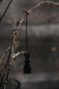 Veľkonočná závesná dekorácia zajačik Hugo Black
