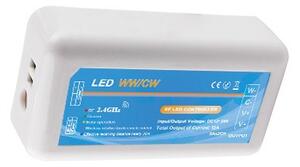 4-zónový prijímač RF pre CCT LED pásy (teplá a studená biela), 12 V 144 W / 24 V 288 W (KM-WW+CW-4Z-21) (KM KM-WW+CW-4Z-21, 144-288W)