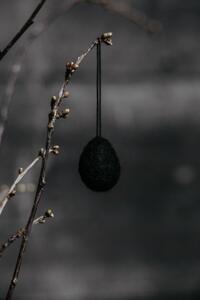Veľkonočné vajíčko Ullas Black 3 cm