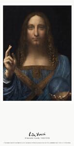 Umelecká tlač The Salvator mundi (Il Salvator mundi) - Leonardo da Vinci, (30 x 40 cm)