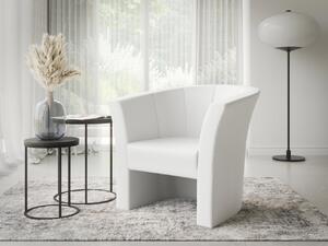 Mirjan24 Klubové kreslo Karkor, Dostupné poťahy: ekokoža Soft 017 (biela) 5903211362781