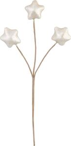 Vetvička MagicHome Vianoce, hviezdy, bielam 8,5 cm