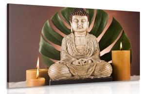 Obraz Budha s relaxačným zátiším - 120x80