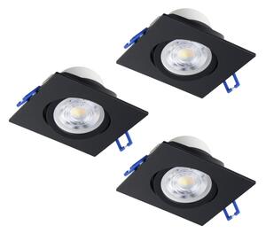 Eglo 902285-SADA 3xLED stropné podhľadové svietidlo SALICETO LED/6,4W/230V 8,8x8,8cm čierna