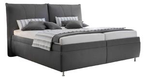 ČALÚNENÁ POSTEĽ, 180/200 cm, textil, tmavosivá Dieter Knoll - Postele