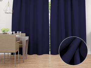 Biante Dekoračný záves Rongo RG-079 Námornícka modrá 140x260 cm