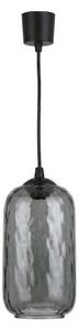 Brilagi - LED závesný luster na lanku R GLASS 1xE27/60W/230V pr. 14 cm čierna/dymovo-sivá