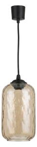 Brilagi - LED závesný luster na lanku R GLASS 1xE27/60W/230V pr. 14 cm čierna/dymovo-hnedá