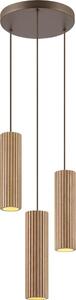 Brilliant - Luster na lanku LAKEWOOD 3xGU10/10W/230V pr. 28 cm hnedý