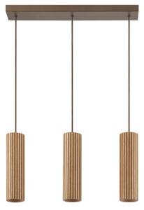Brilliant - Luster na lanku LAKEWOOD 3xGU10/10W/230V hnedá