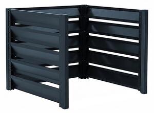 Kompostér Trestles KOMP, prístavba 1100 × 1100 × 970 mm, 1140 l, antracitová farba