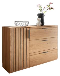 ŠIROKÁ KOMODA, dub, farba duba, 147/94/42 cm Linea Natura - Komody