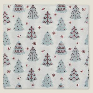Vianočné obrúsky Winter Trees I 16x16 cm