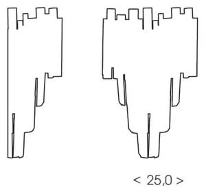 BRILAGI - Nástenné svietidlo VERVE 2xE14/40W/230V čierna