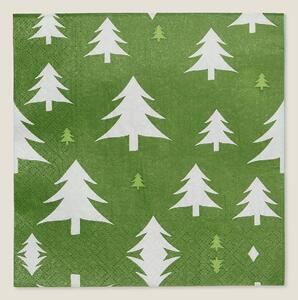 Vianočné obrúsky Green Trees I 20 szt