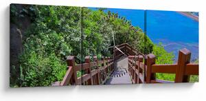Obraz - Panoráma (s hodinami) (90x30 cm)