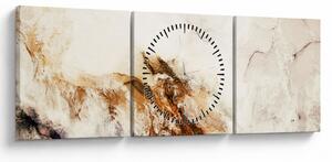 Obraz - Abstrakcia (s hodinami) (90x30 cm)