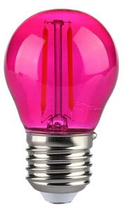 V-TAC Retro LED žiarovka E27 2W, 60lm, G45, ružová