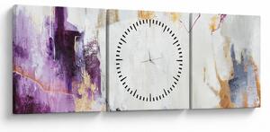 Obraz - Abstrakcia (s hodinami) (90x30 cm)