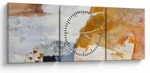 Obraz - Abstrakcia (s hodinami) (90x30 cm)