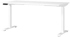 PÍSACÍ STÔL, biela, 160/80/72-118 cm Novel - Kancelárske série