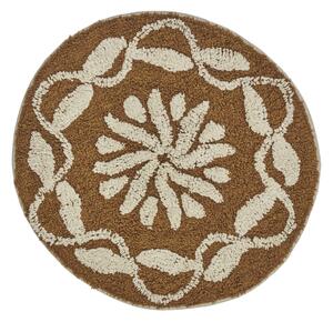 Kúpeľňová predložka Round Mustard / Off White Ø 60 cm