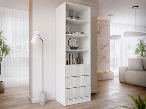 Mirjan24 Regál Razimo 3SZ, Farby: Biely velvet 5903211417917