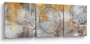 Obraz - Abstrakcia (s hodinami) (90x30 cm)