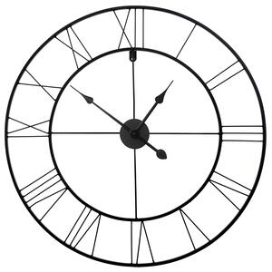 Tutumi - Nástenné hodiny Loft - čierna - ⌀ 80 cm
