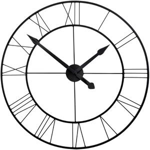 Tutumi - Nástenné hodiny Loft - čierna - ⌀ 50 cm