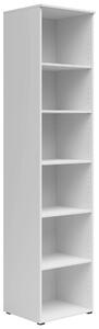 REGÁL, biela, 45/195/40 cm Carryhome - Regály