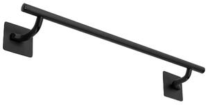 Tutumi - Kovový vešiak na uterák - čierna - 45,5x7 cm