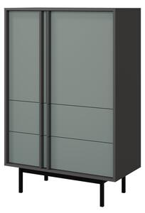 Mirjan24 Komoda Wektus 2S2D WK05, Farby: antracit / aloe 5903211424922